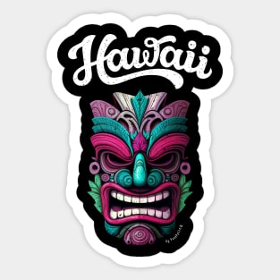 Hawaiian tiki design Sticker